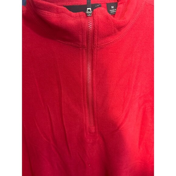 Dri-Duck Mens Red 1/4 Zip Pullover Fleece Sweatshirt M Anti-Static NWT - Picture 2 of 5